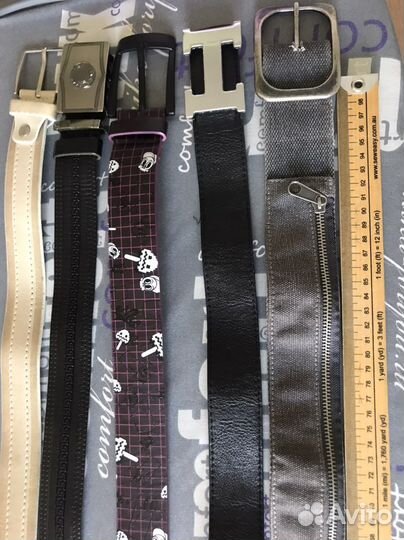 Ремень мужской кожа и текстиль