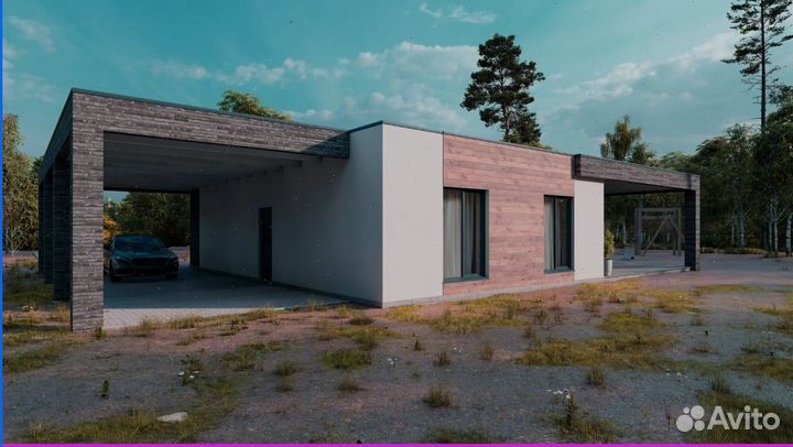 Готовый дом под ключ с парковкой