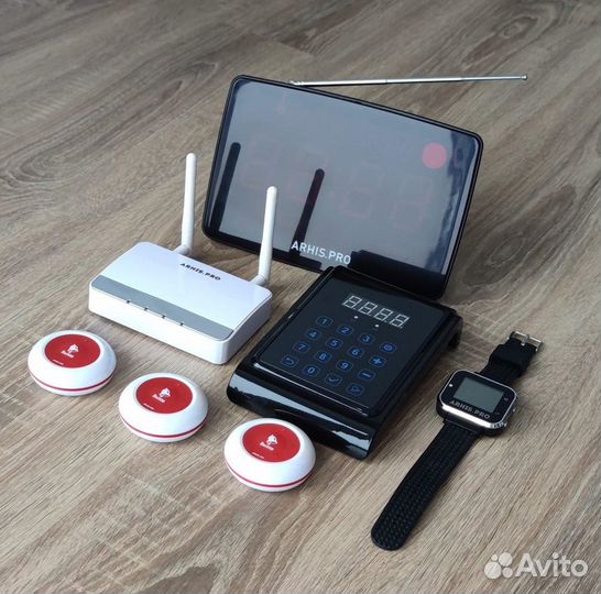 Кнопка Премиум вызов персонала, часы, табло и др