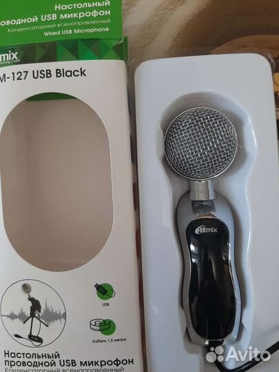 Настольный проводной usb микрофон