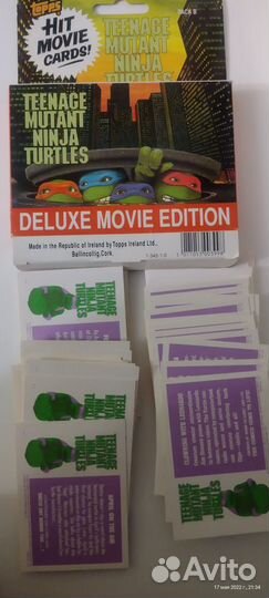Карточки Topps Turtles(Черепашки-ниндзя)