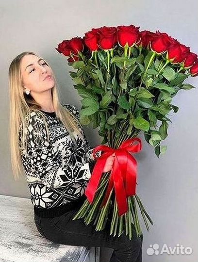 Высокие розы Гигантские розы Доставка цветов