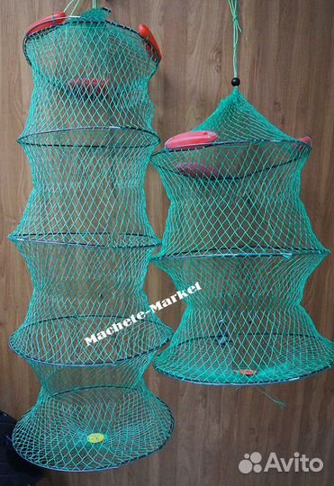 Садок рыболовный с поплавками