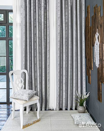 Комплект штор Мрамор в спальню/зал/комнату