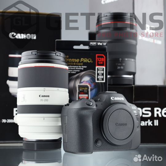 Canon R6 II+RF 15-35+RF 24-70+RF 70-200+Sony 128GB