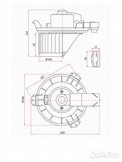 Мотор отопителя toyota land cruiser prado J120