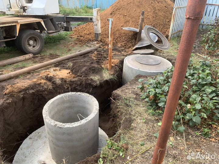 Колодец, выгребная яма, бурение