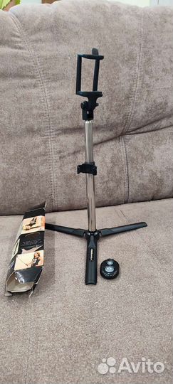 Штатив раскладной, селфи палка с пультом