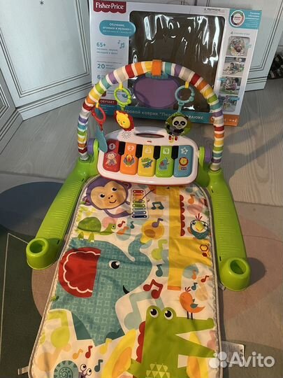Музыкальный коврик пианино fisher price