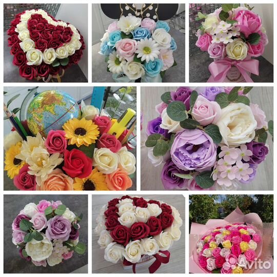Мыльные розы. Цветы, мыльные букеты