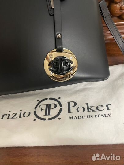 Сумка fabrizio poker Италия оригинал кожа новая