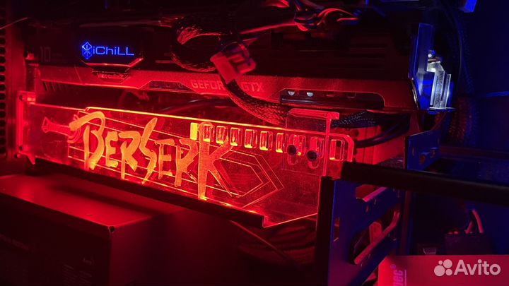Держатель для видеокарты любой дизайн с подсветкой