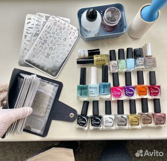 Дизайн ногтей- стемпинг, лаки и все неободимое