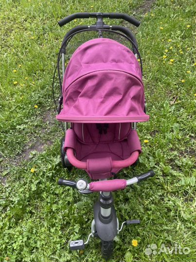 Велосипед коляска с ручкой