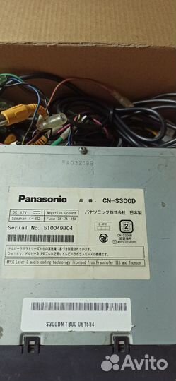 Магнитола 2 din panasonic SN S300D