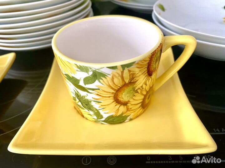 Чайные пары «Подсолнухи» (2 пары)