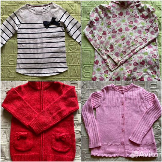 Пакет вещей для девочки 110 новые и б/у