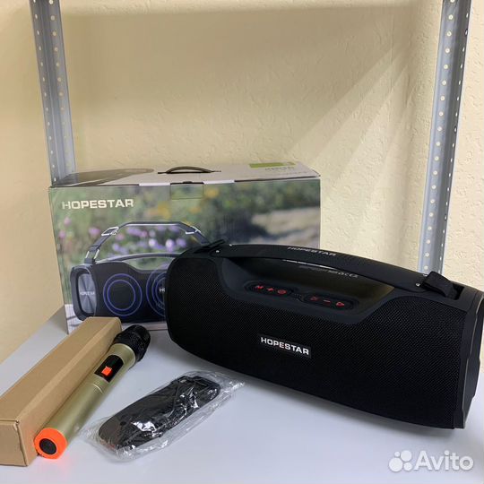 Мощная беспроводная колонка с микрофоном