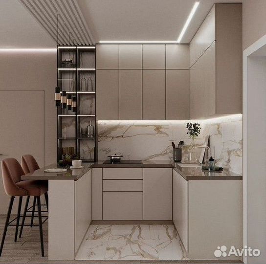 Кухня встраиваемая на заказ