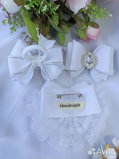 Бантики и жабо, ручная работа