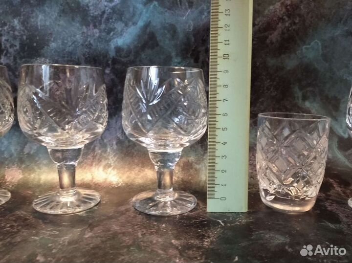 Фужеры для коньяка и стопки-рюмки хрусталь