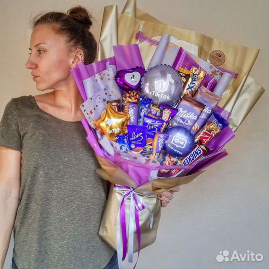 Сладкие букеты, из зефира, маршмеллоу, конфет