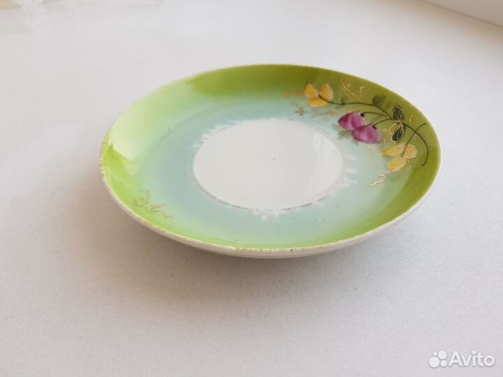 Блюдце нгф Волхов Грузино. Фарфор СССР, 1920-30-е