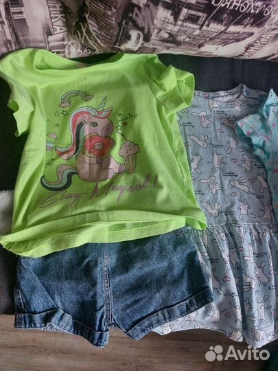 Детские вещи пакетом для девочек 98-104