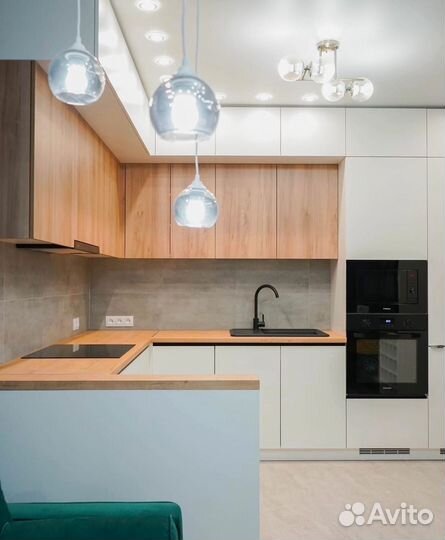 Кухонный гарнитур с подсветкой