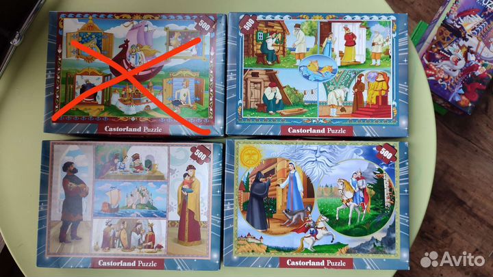 Пазлы много разных