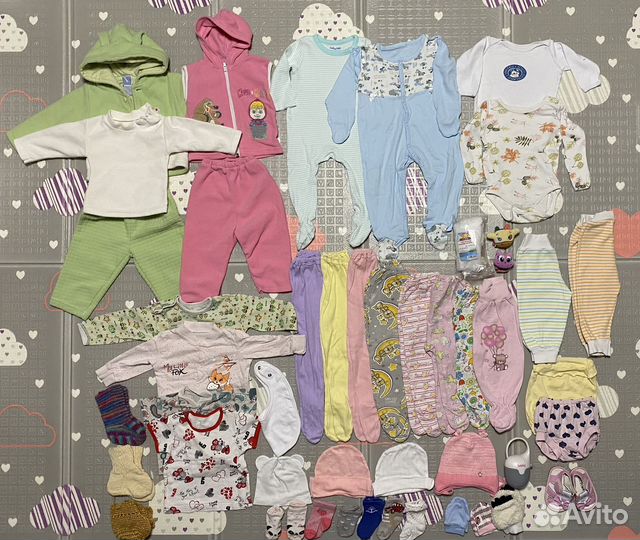 Детские вещи пакетом на девочку от 0 до 6 мес