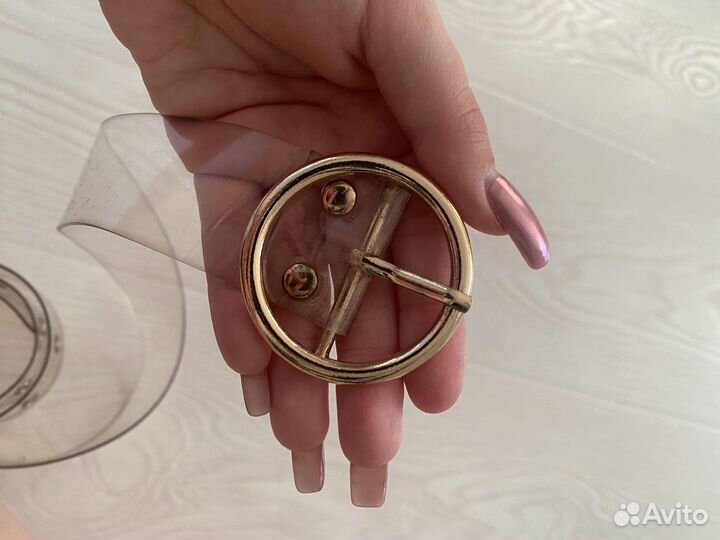 Ремень прозрачный женский