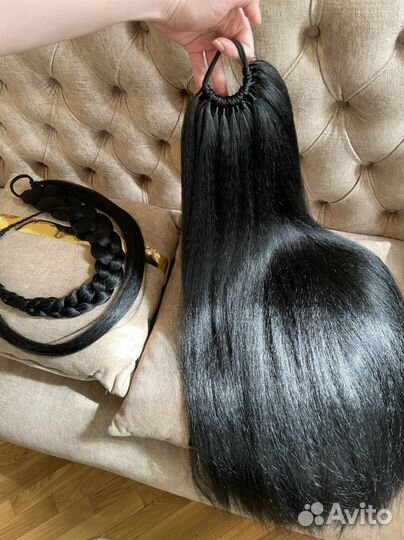 Хвост на резинке, накладной хвост, хвост на ленте