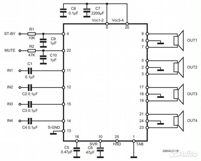 Микросхема TDA7560