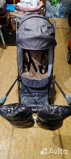 Детские санки коляска ника