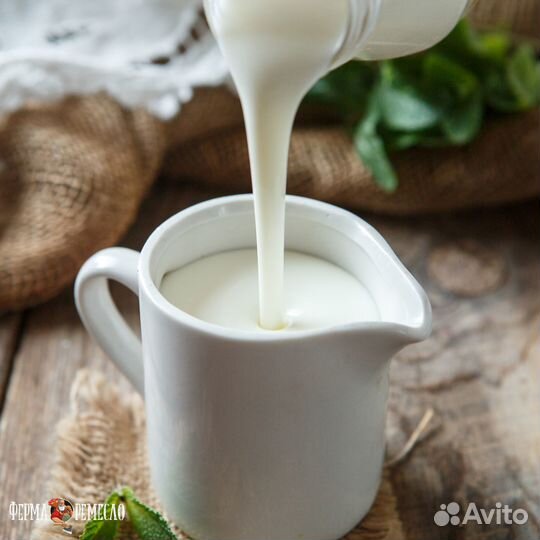 Творог домашний, сливки деревенские