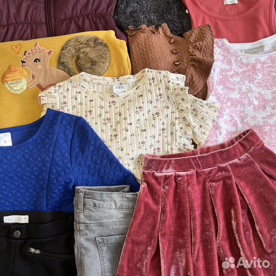 Пакет фирменных вещей на девочку 122-128 см