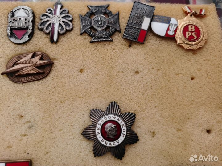 Знаки значки фрачник Польша медаль орден