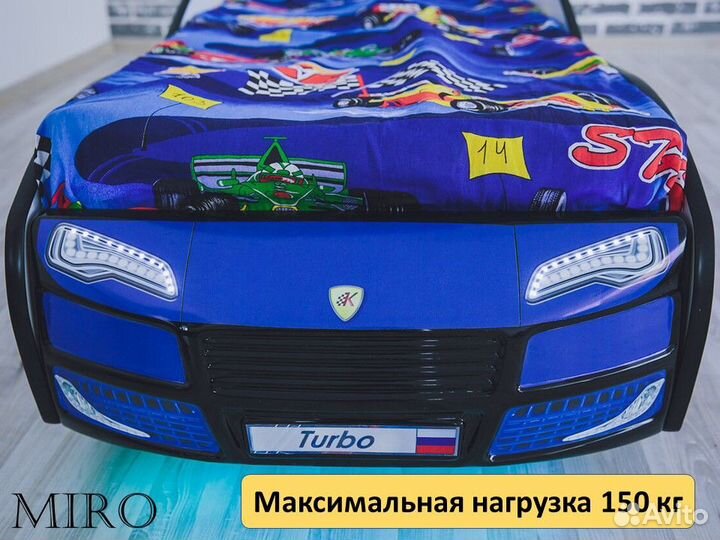 Детская кровать машина