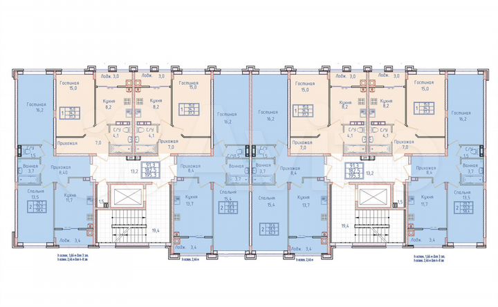 1-к. квартира, 37,3 м², 6/8 эт.