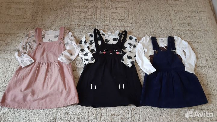 Сарафаны и платья для девочки фирмы H&M и Carter's