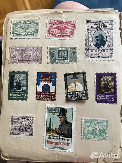 Коллекция Австрийских марок начала 20 века