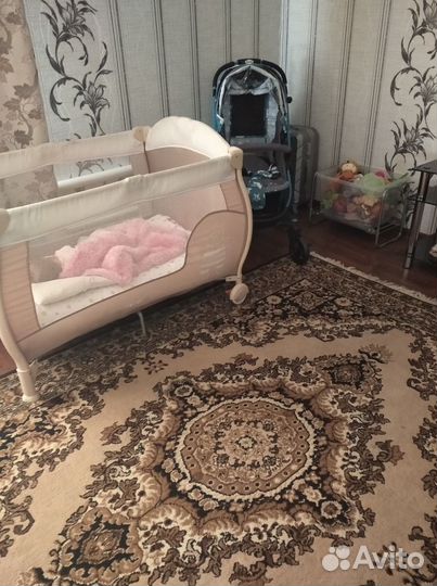 Детская кроватка манеж складная