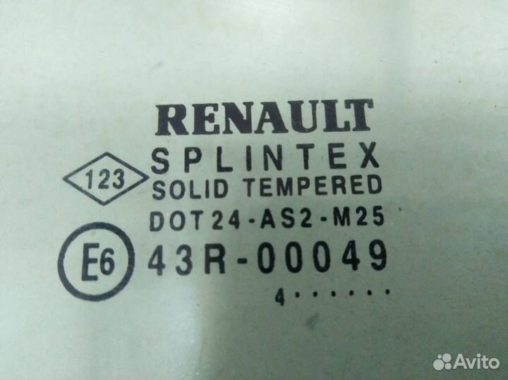 Стекло двери передней левой Renault Scenic 2 2003