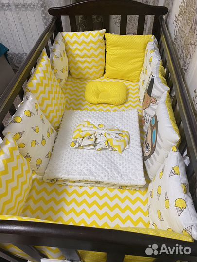 Бортики в детскую кроватку бу