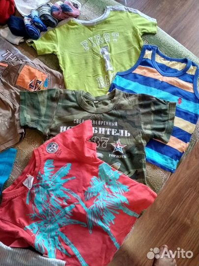 Детские вещи пакетом 92-110 (2 больших пакета)