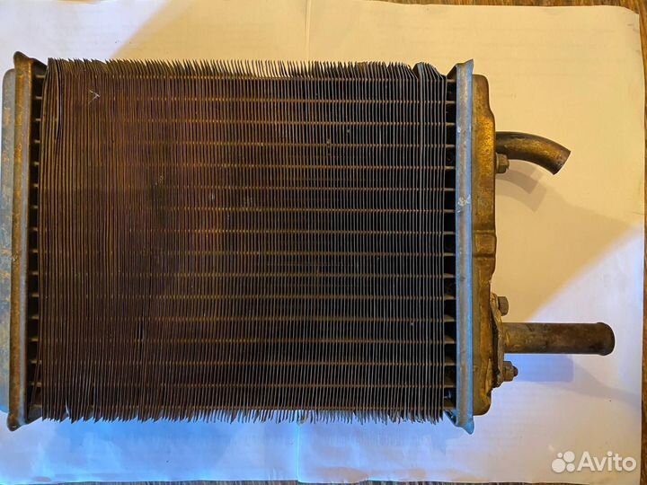 Радиатор печки медный трехрядный на классику