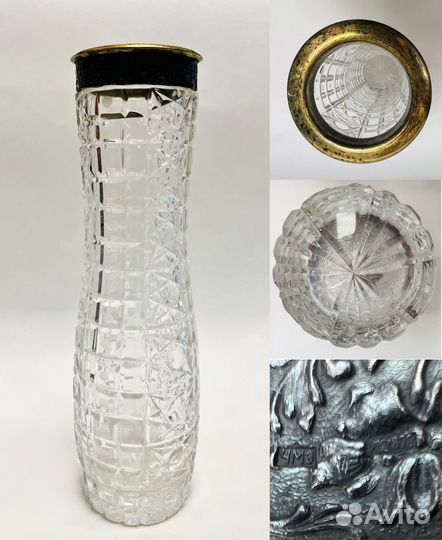 СССР 875 Хрустальные вазы в серебре