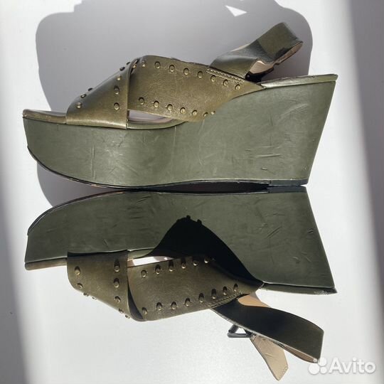 Босоножки clarks на танкетке 38