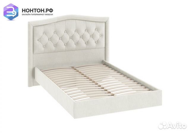 Кровать Адель 1.2 м крем